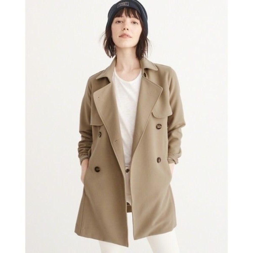 Abercrombie & Fitch Drapey Trench Coat